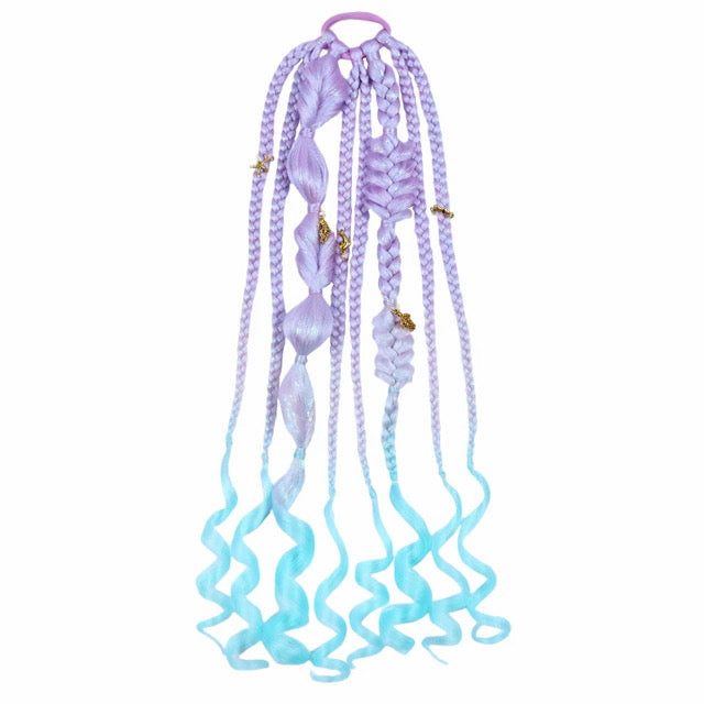 Ocean mermaid treasure charm ponytail