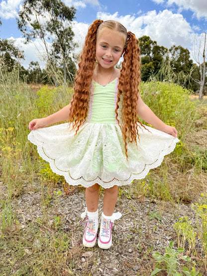 Auburn mermaid ponytail set
