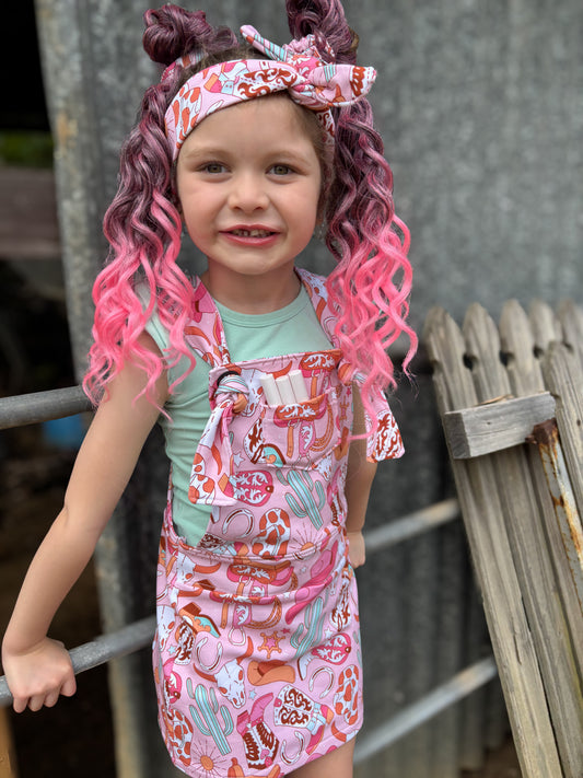 Pink Mist mermaid ringlet ponytail set