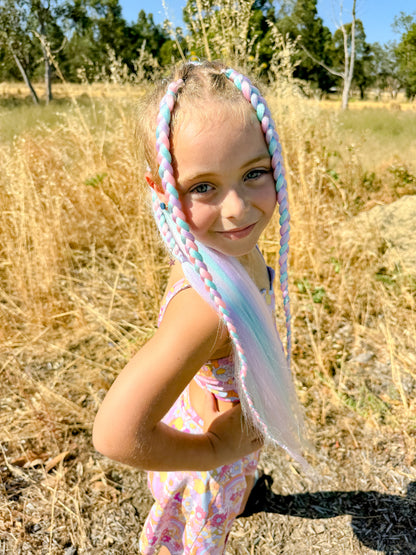 Cotton Candy Bling Queen Ponytail