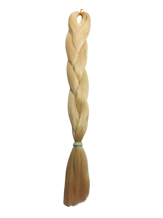 Blonde Braiding hair