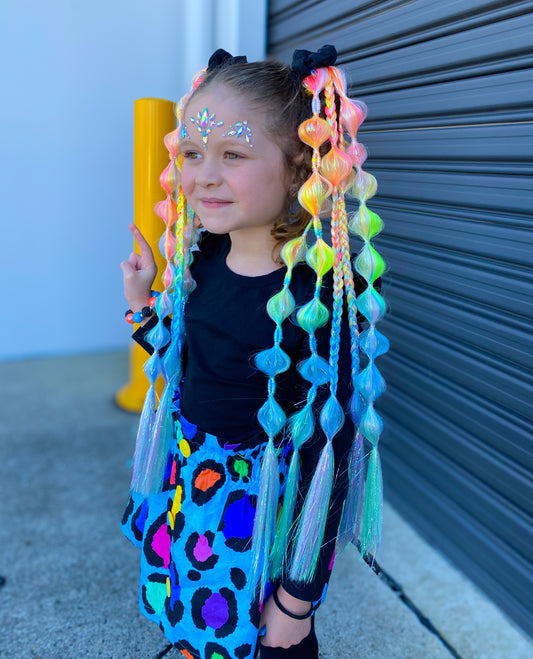 Unicorn Ombrè Bubble Ponytail Set