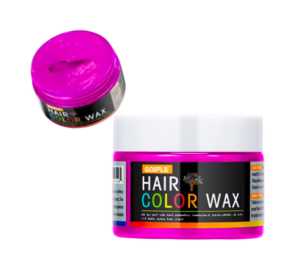 Coloured hair wax - Pink Mira 120g tub – braidinstyle