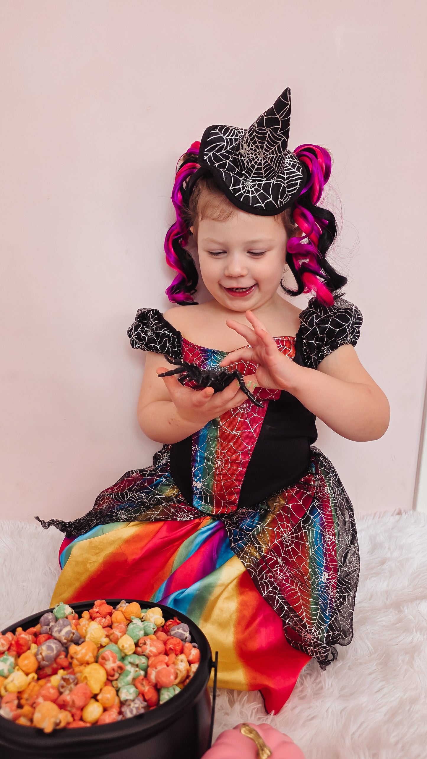 Halloween Queen curled mini ponytail set