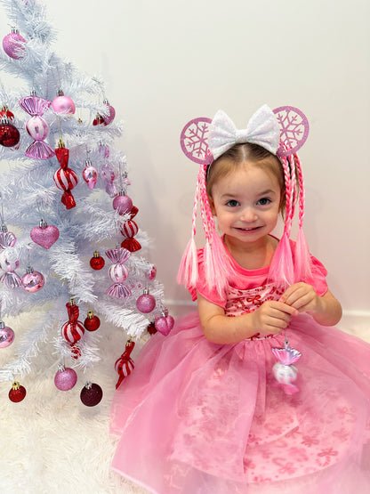 Pink Snow Queen MINI Pre-braided 30cm set
