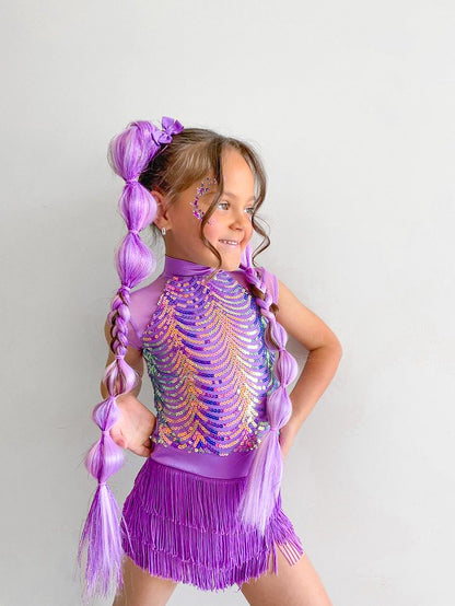 Purple Shimmer Braid Set