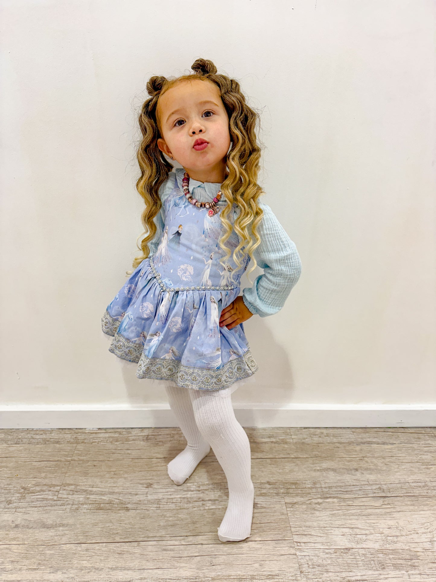 Hazelnut Ombrè Mermaid curl ponytail set