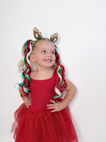 Candy Cane Curled MIDIS 45cm ponytail set