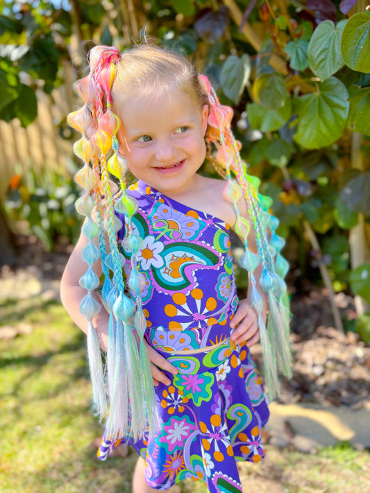 Unicorn Ombrè Bubble Ponytail Set