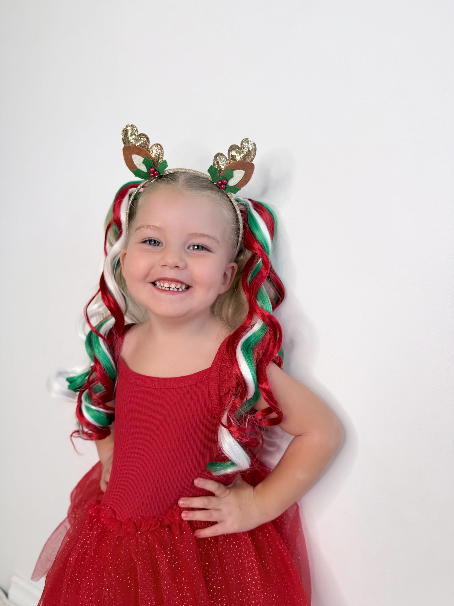 Candy Cane Curled MIDIS 45cm ponytail set