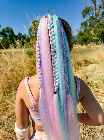 Cotton Candy Bling Queen Ponytail