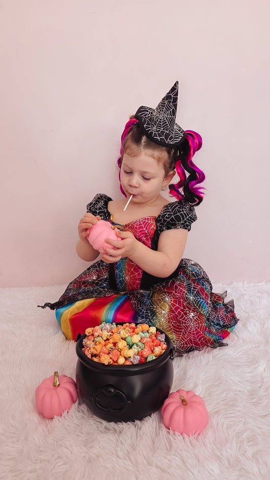 Halloween Queen curled mini ponytail set