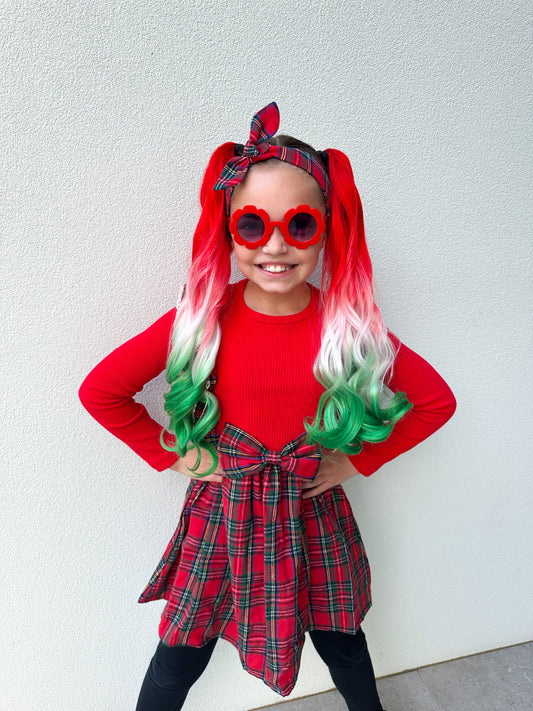 Festive princess ponytail