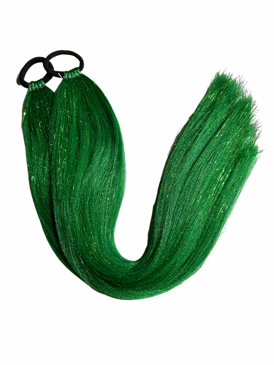 Green shimmer braid set