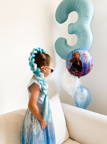 New✨ Snow Queen Dragon Bling Ponytail