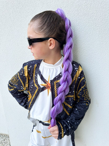 Rumi Shimmer Dragon braid ponytail