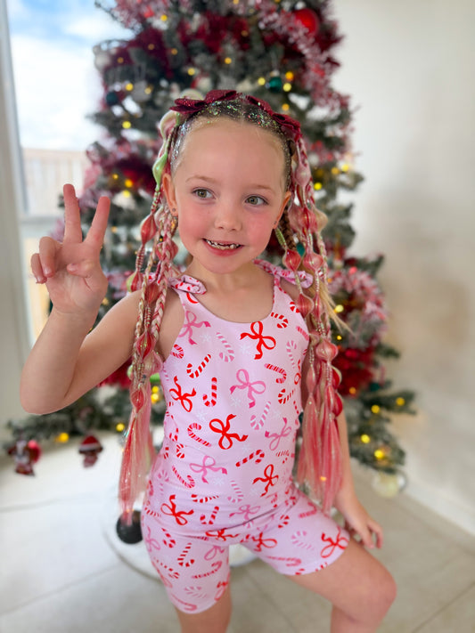 Christmas Candy-land bubble braid set