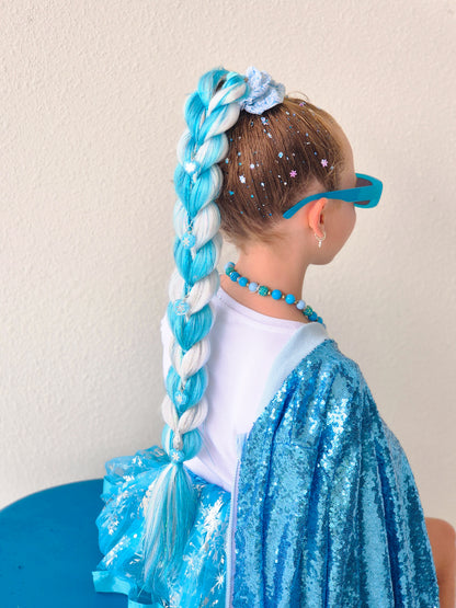 New✨ Snow Queen Dragon Bling Ponytail