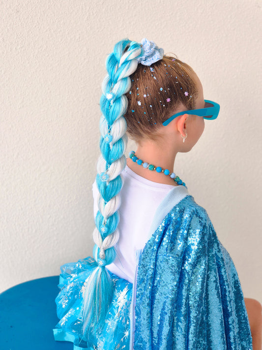 New✨ Snow Queen Dragon Bling Ponytail