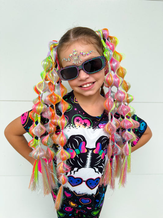 Rainbow Stargaze Bubble Ponytail Set