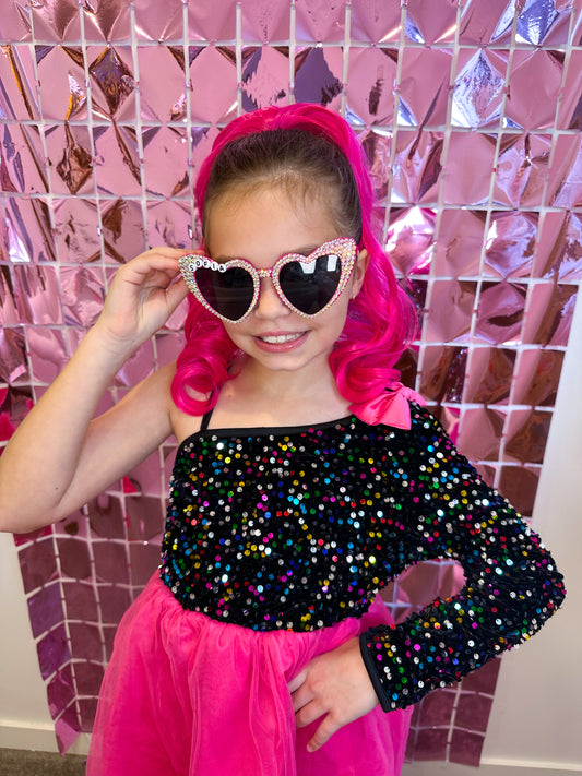 Pretty in pink princess ponytail