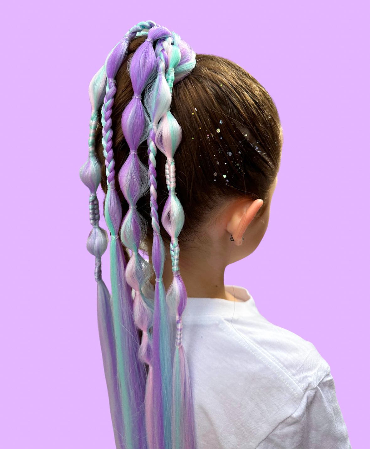 Unicorn Glow In The Dark Bubble Ponytail New Design ✨