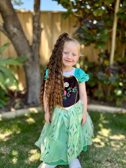 Chestnut mermaid ponytail set