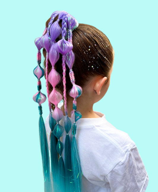 Mermaid Shimmer Bubble Ponytail New Design ✨