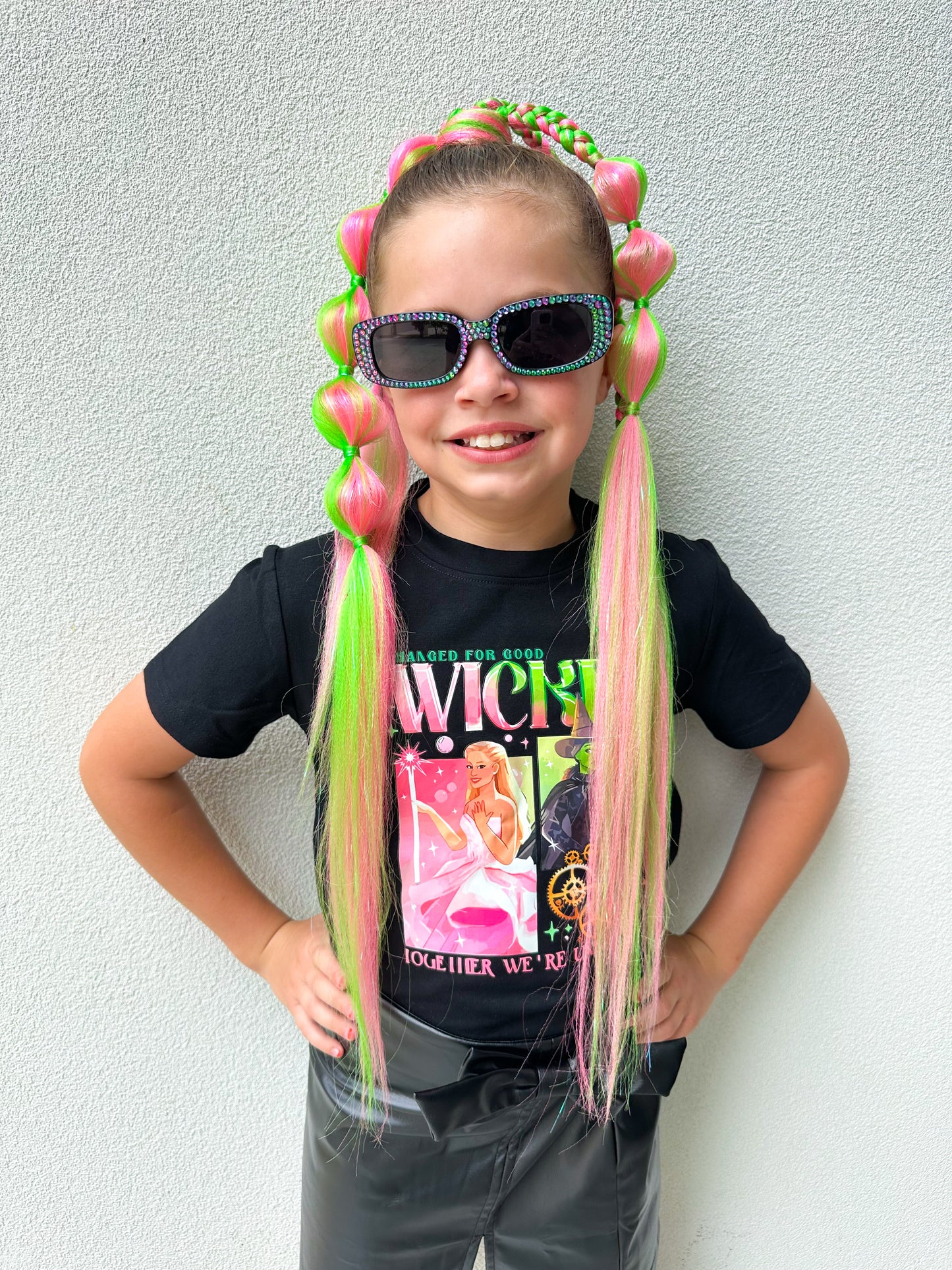 Wicked LED Light Up Heart Bubble Ponytail