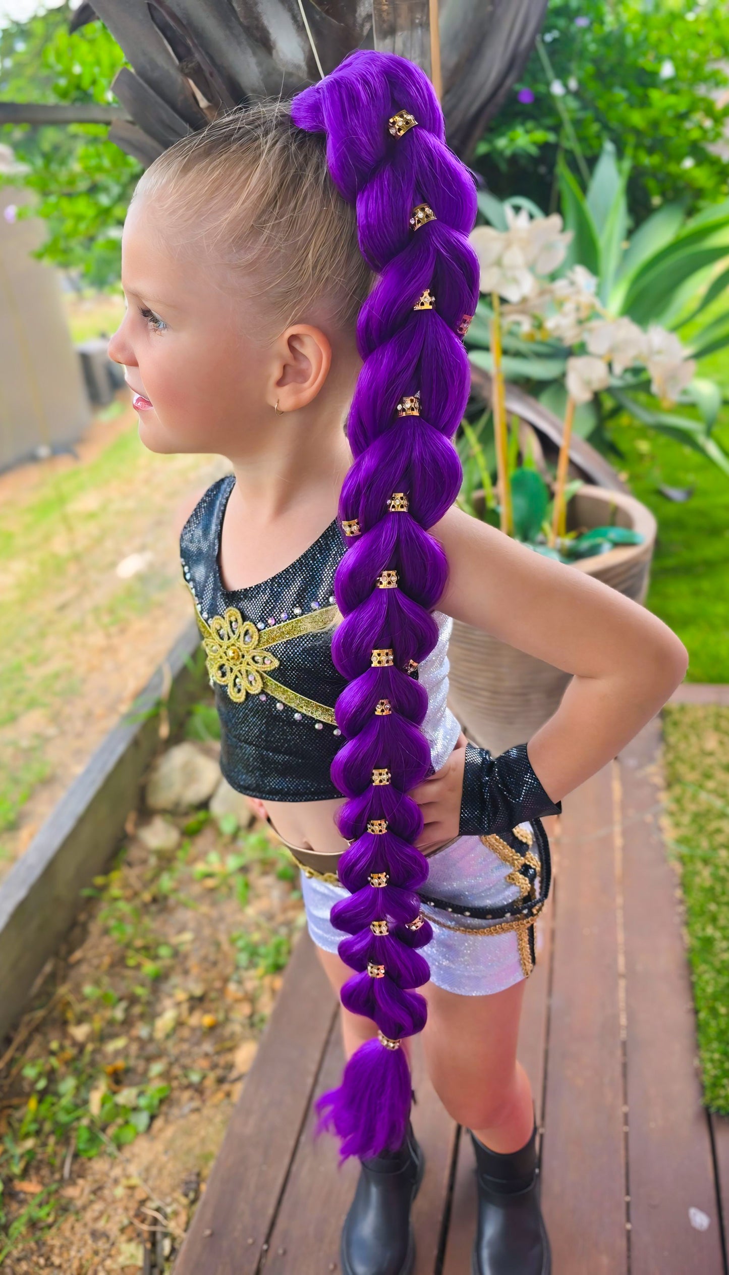 Rumi XL Limited Edition Golden Clasp Dragon ponytail