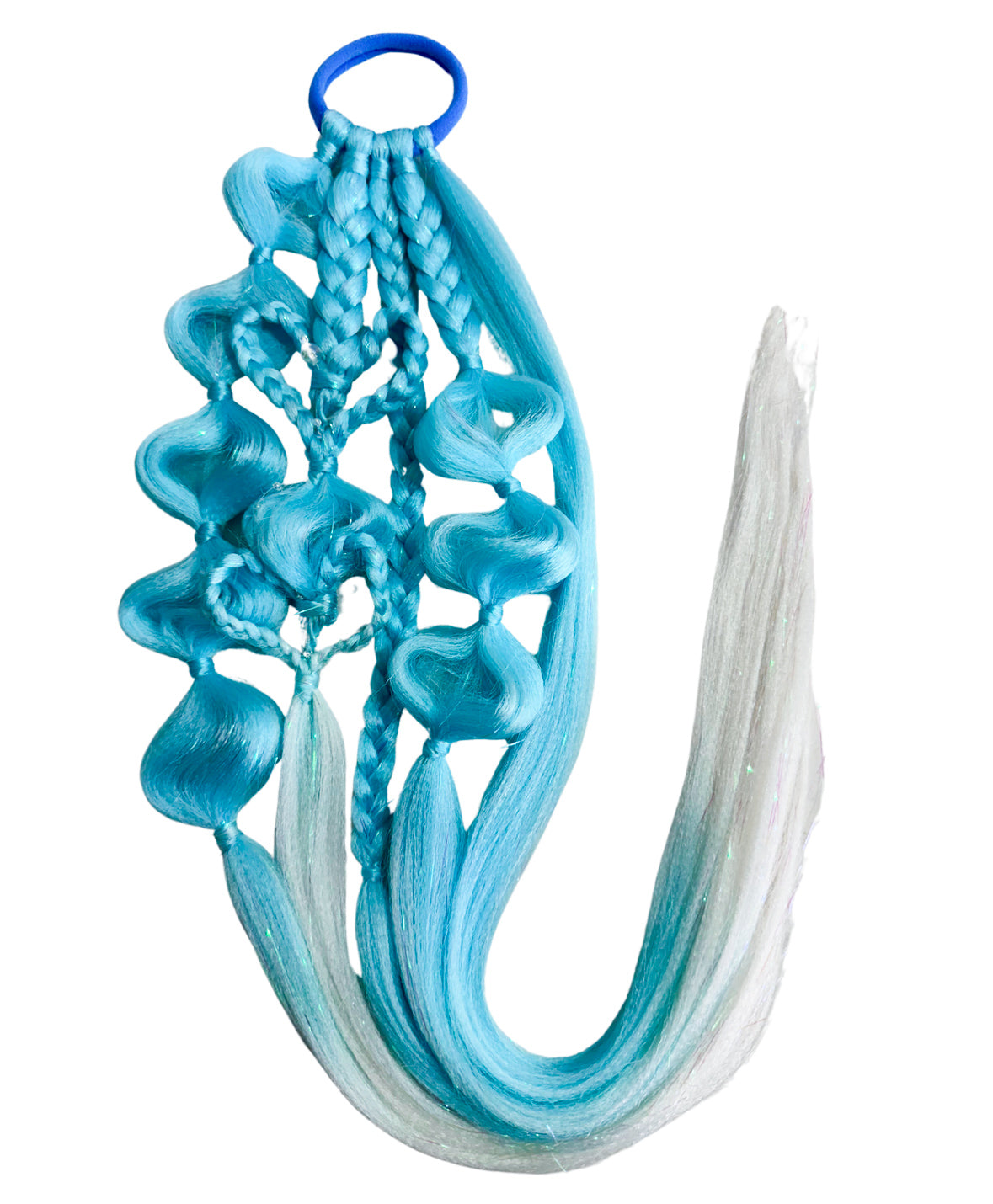 Snow Queen Heart Bubble Ponytail
