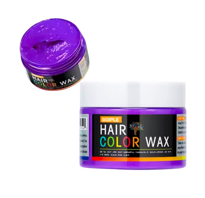 Coloured hair wax - Purple Rumi 40g tub