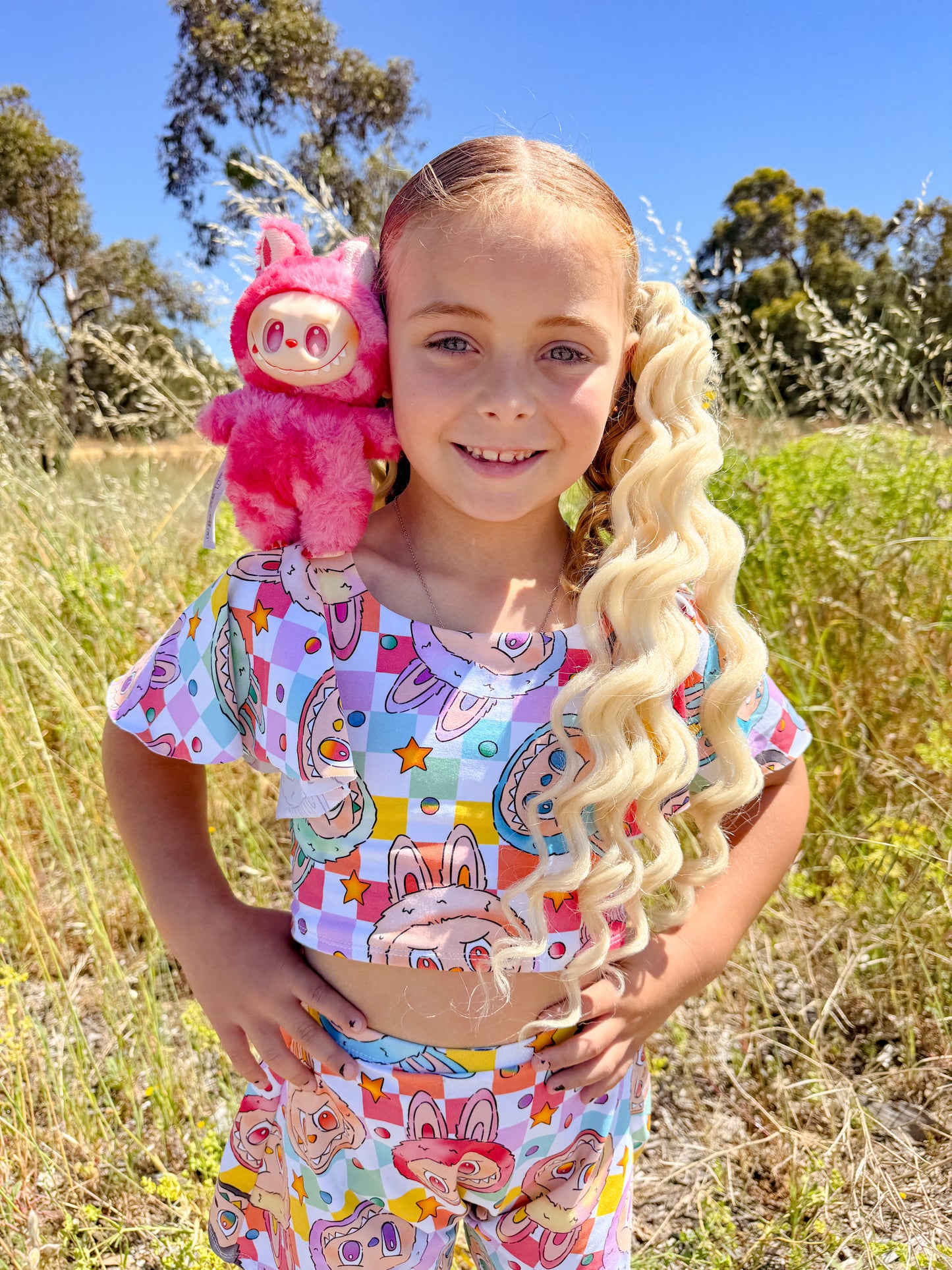 Vanilla Mermaid curl ponytail set