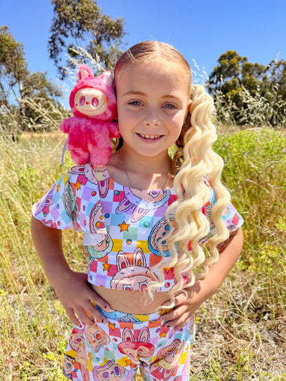 Vanilla Mermaid curl ponytail set