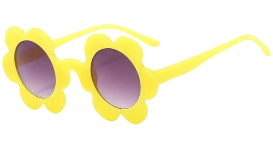 Kids flower sunglasses yellow