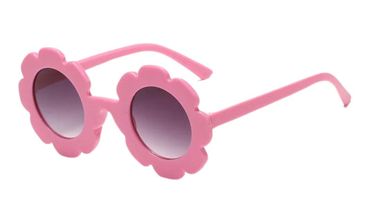 Kids flower sunglasses light pink