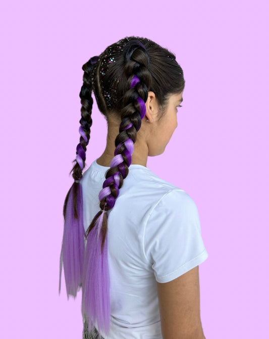 Midnight purple braid set
