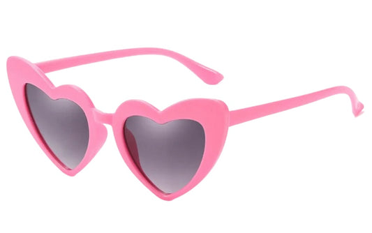 Kids pink heart sunglasses