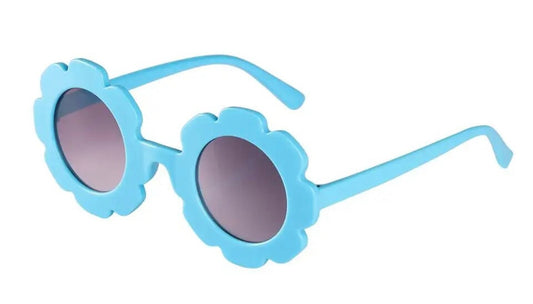 Kids flower sunglasses light blue