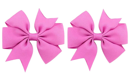 Pink hair bow set