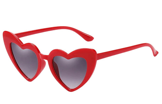 Kids red heart sunglasses
