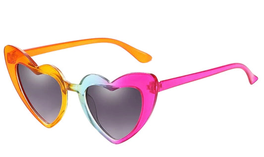Kids rainbow heart sunglasses
