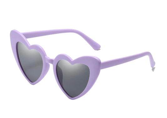 Kids Purple heart sunglasses