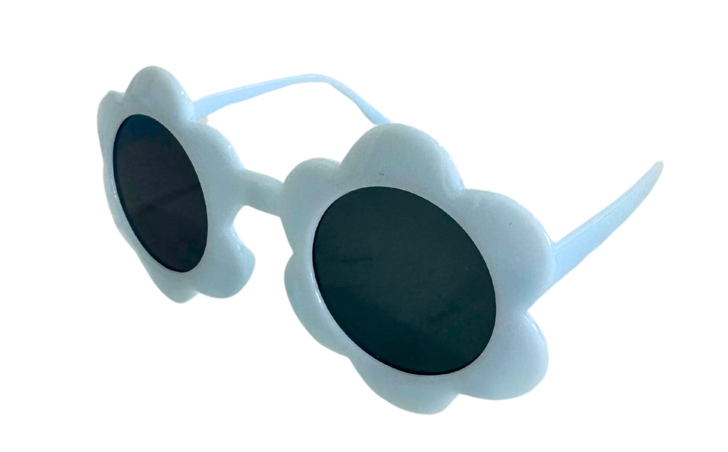 Kids flower sunglasses light pastel blue