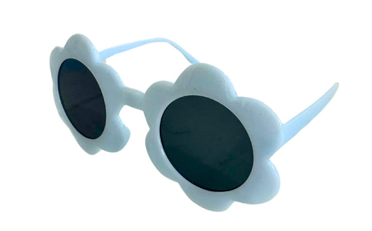 Kids flower sunglasses light pastel blue