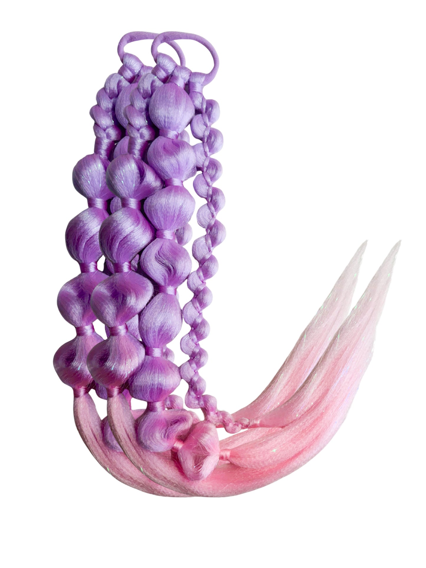Cotton candy LED light up Bubble Ponytail set