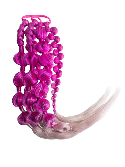 Pretty In Pink LED light up Bubble Ponytail set