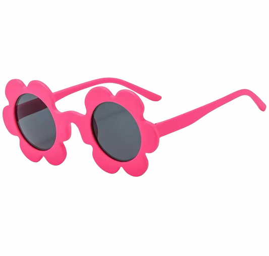 Kids flower sunglasses pink