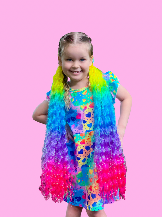 Unicorn Ombrè mermaid ponytail set