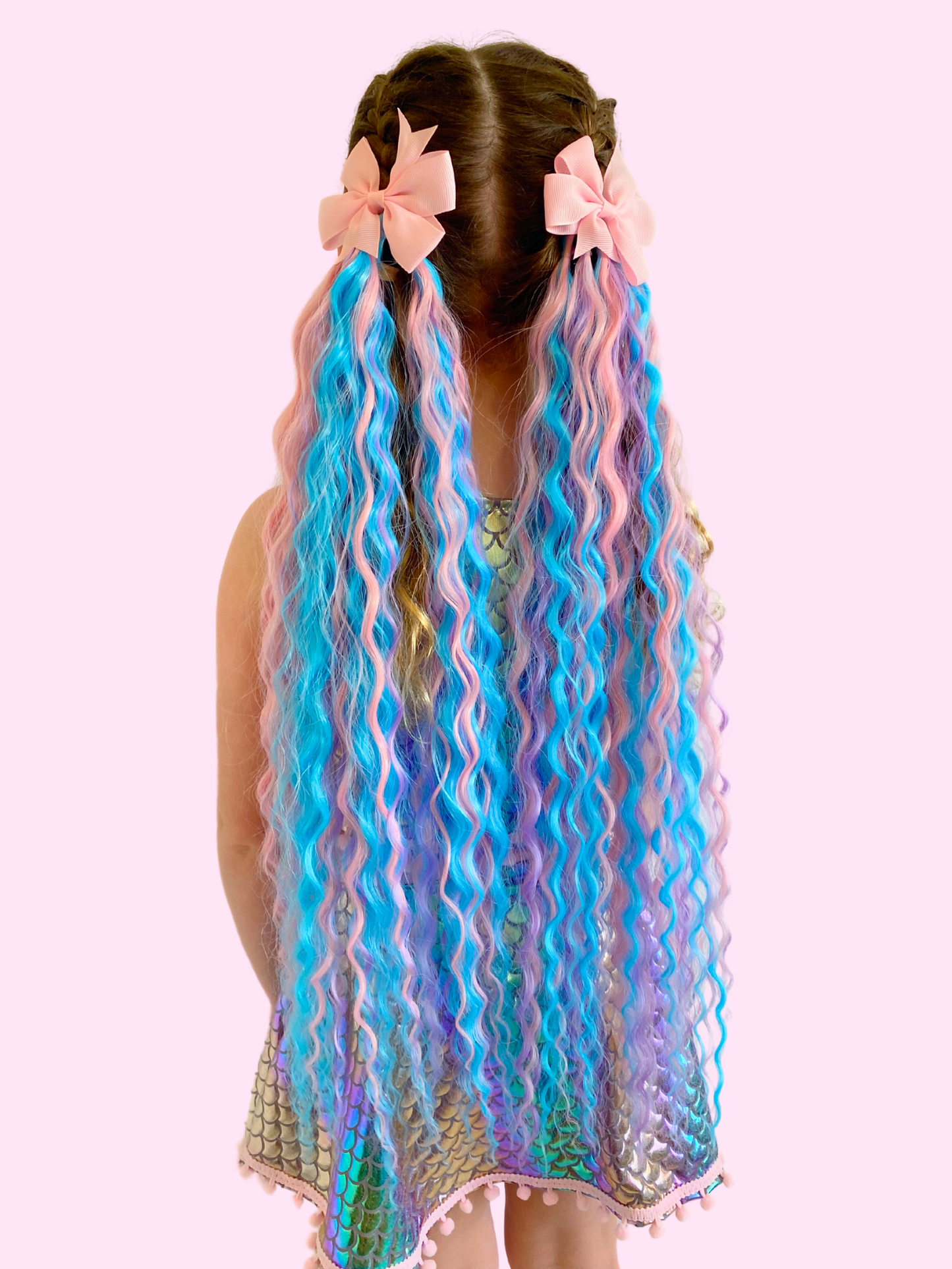 Limited Edition Cotton Candy mermaid ponytail set